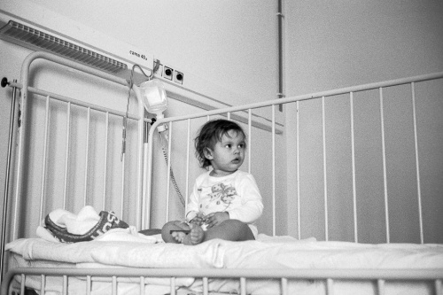 My baby girl at the hospital. I took a series of photos from this position at 1:2.4 and only a couple came out perfectly in focus. Leica CM loaded with Agfa APX 100